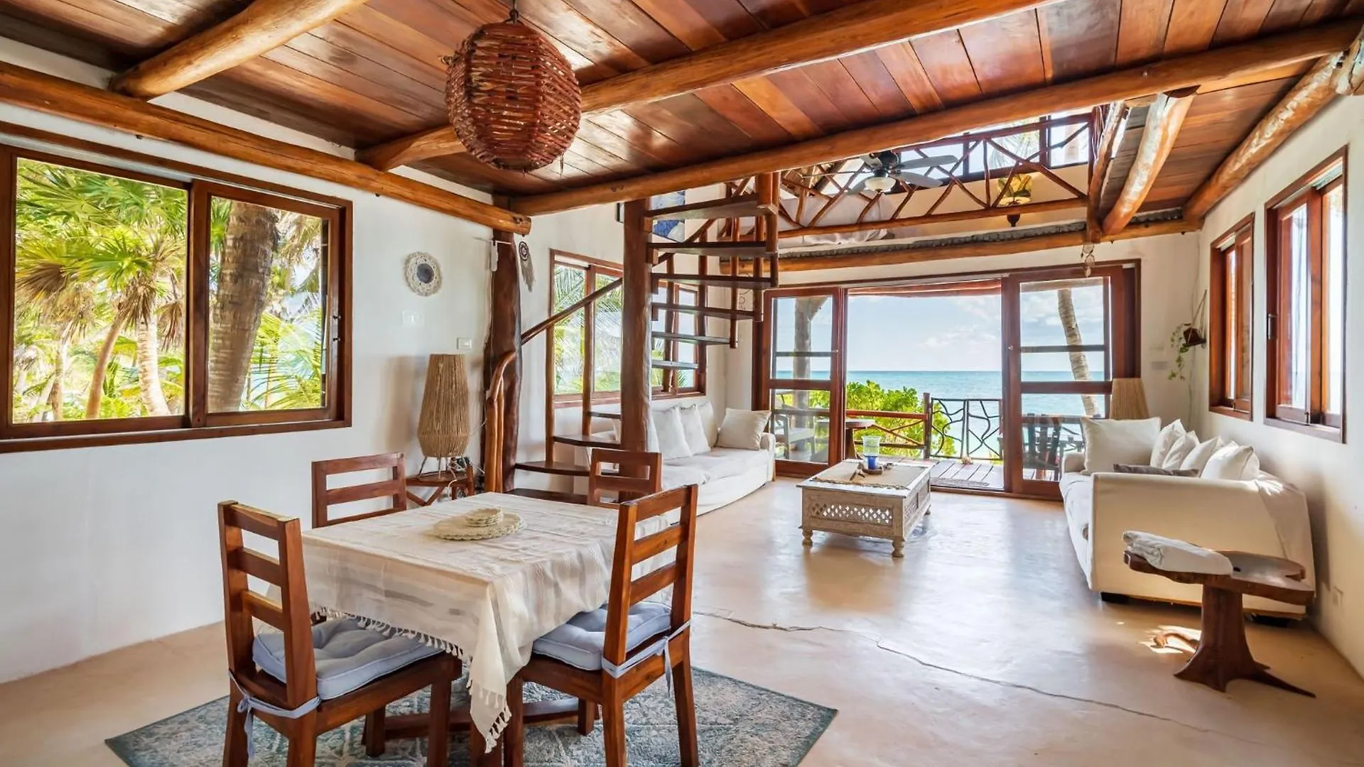 Amazing Eco Palapa At Private Beach In Sian Kaan. トゥルム
